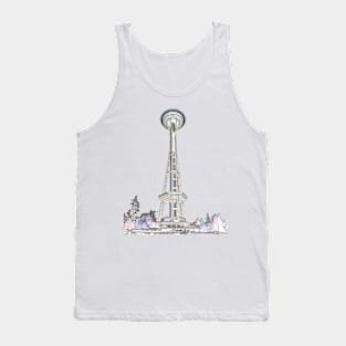 Seattle Space Needle edges Tank Top